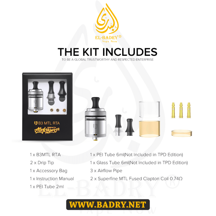 Vandy Vape Berserker B3 MTL RTA Tank